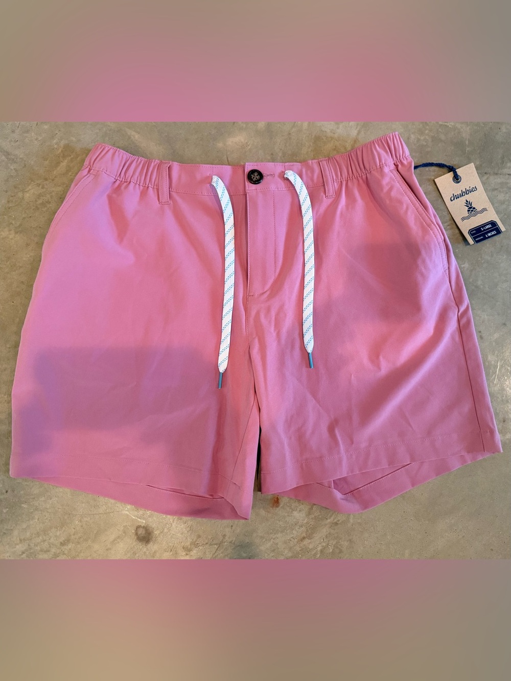 chubbies Pink Everywear Shorts - 6”